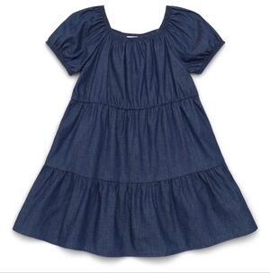 Nwt Wonder Nation Toddler Girl's Tiered Cotton Dress